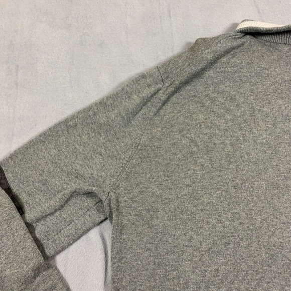 Calvin Klein‎ Sweater Men's Size XL Gray Cotton Long Sleeve Quarter Zip Pullover - Picture 10 of 16